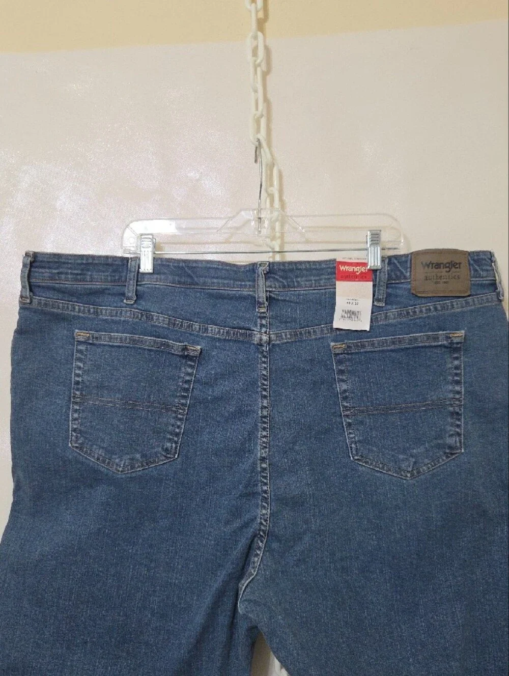 Wrangler Authentics Regular Fit Comfort Flex Waist Jeans - 48 x 32 New with Tags